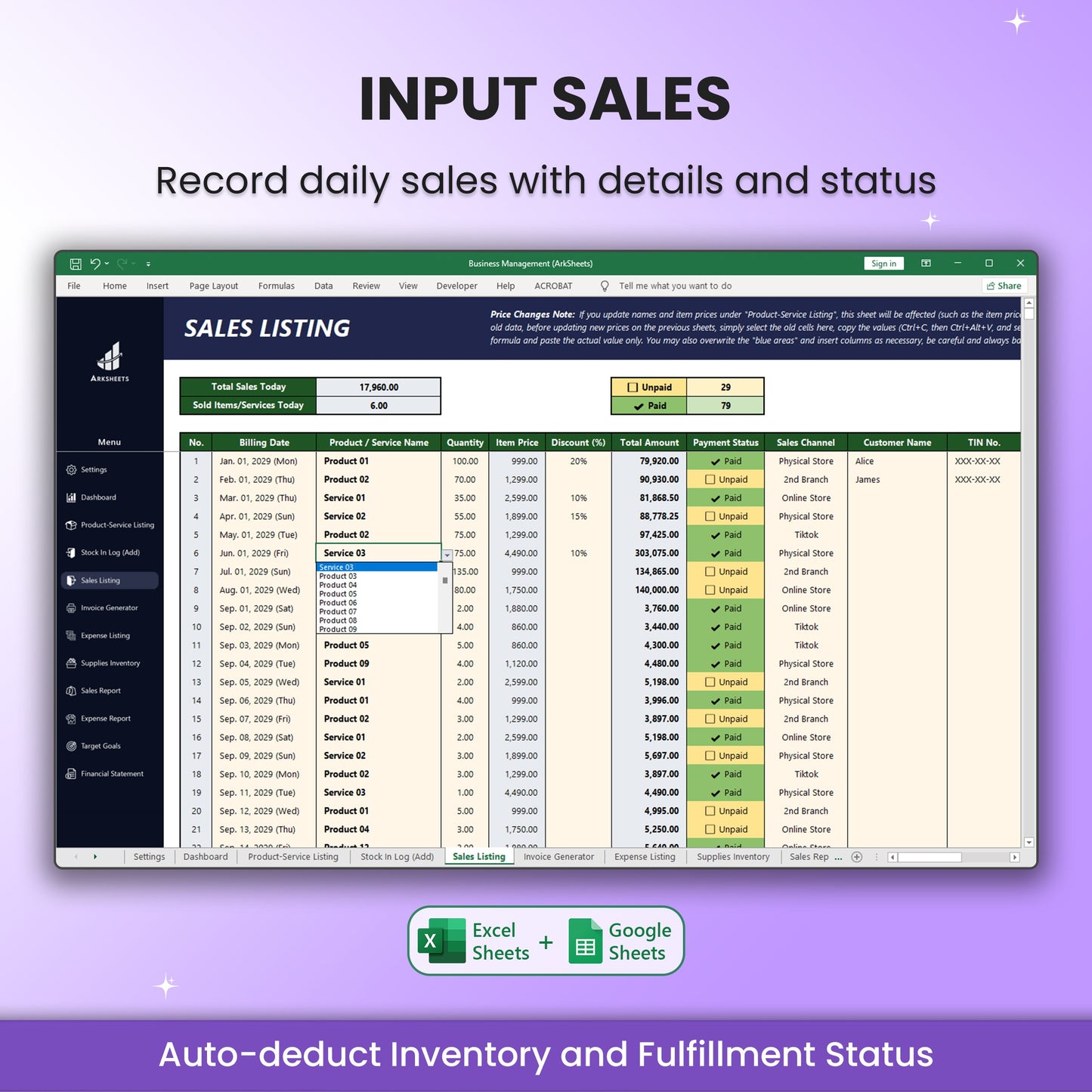 Business Management System